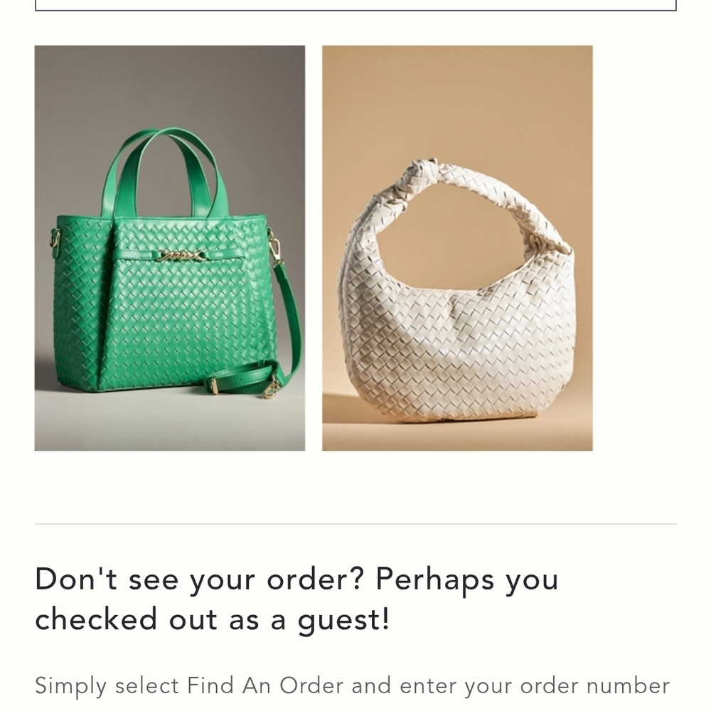 Anthropologie Green and Cream Woven Shoulder Bag Set